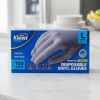 Xtra Kleen - Disposable Gloves Vinyl Clear/White 100pk