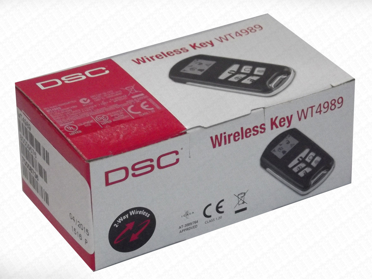 DSC WT4989 Alarm Security Wireless Remote Control Key with LCD Display