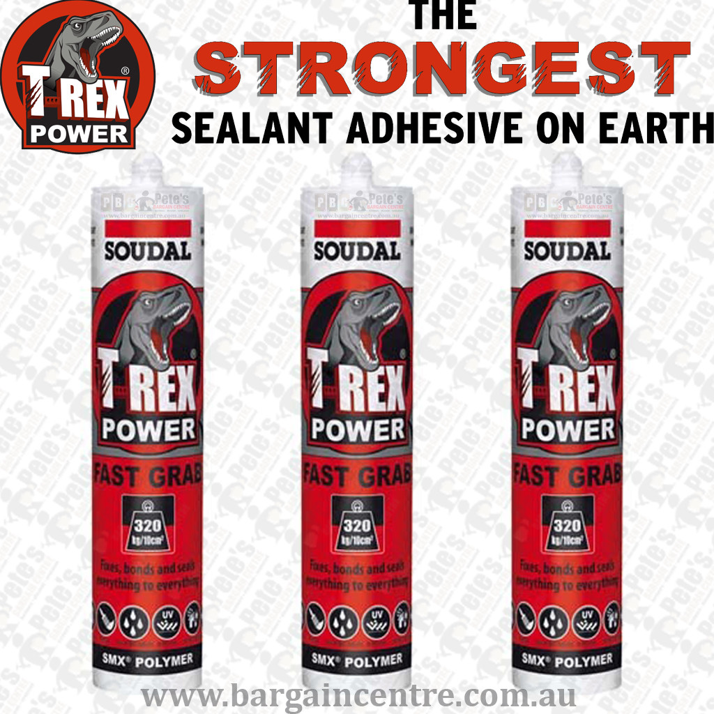 3 x T-Rex Power Fast Grab QuickSilver 290ml