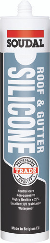 Soudal - Roof & Gutter Silicone Clear