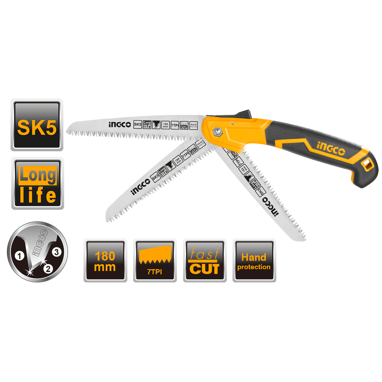 Ingco- Folding Saw 180mm