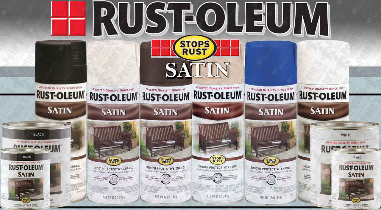 Rust-Oleum Stops Rust Protective Enamel Paint - 7777502, Quart, Satin Black