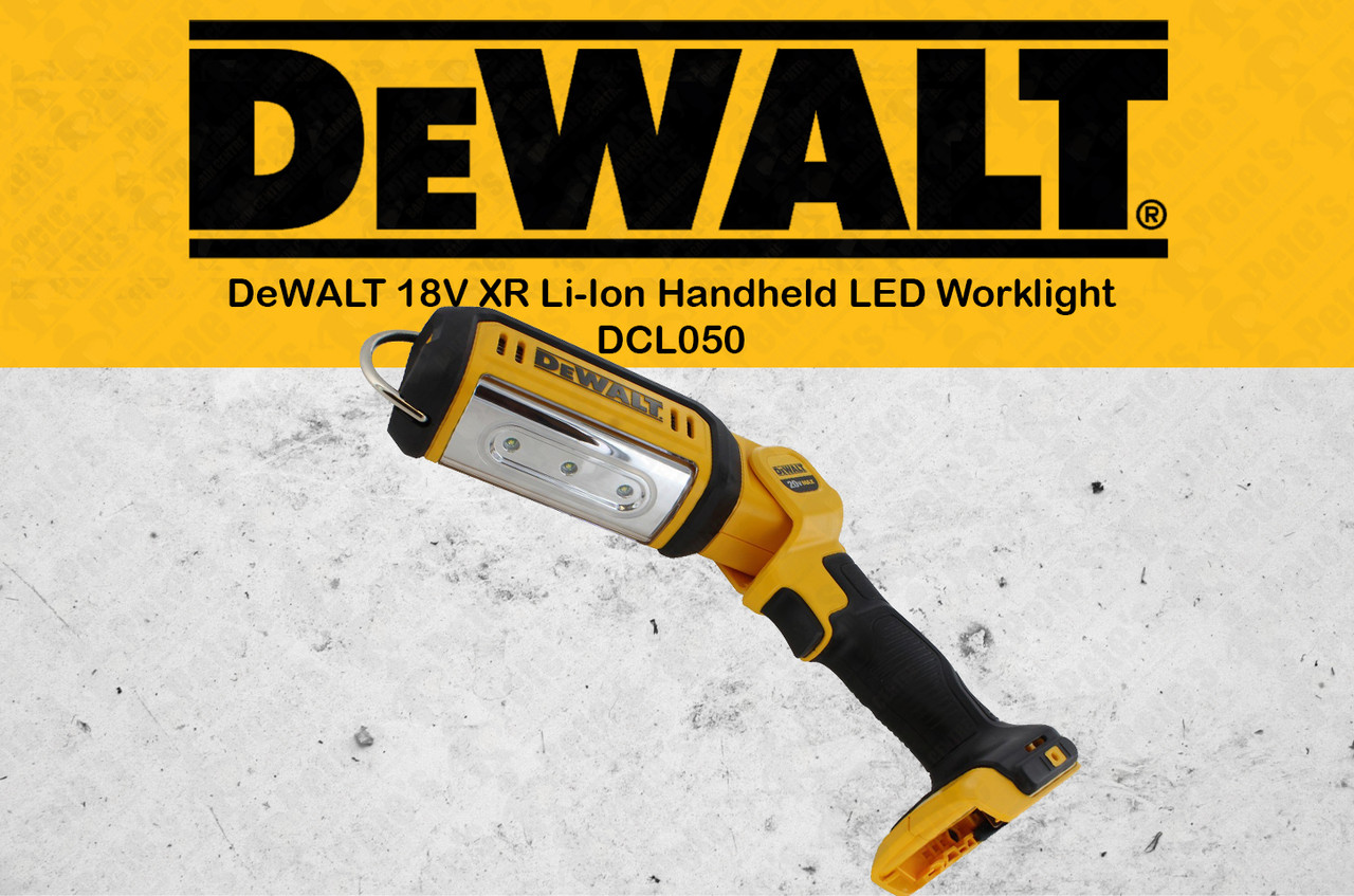 DEWALT 18V Handheld LED Worklight DCL050 XJ Skin Only Pete s