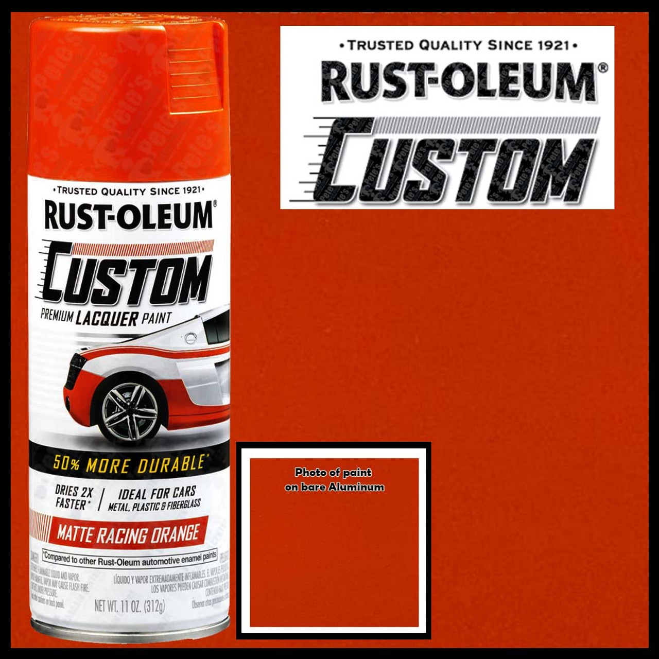 Rust-Oleum 352721 Automotive Custom Lacquer Spray Paint, 11 oz, Matte Pearl White