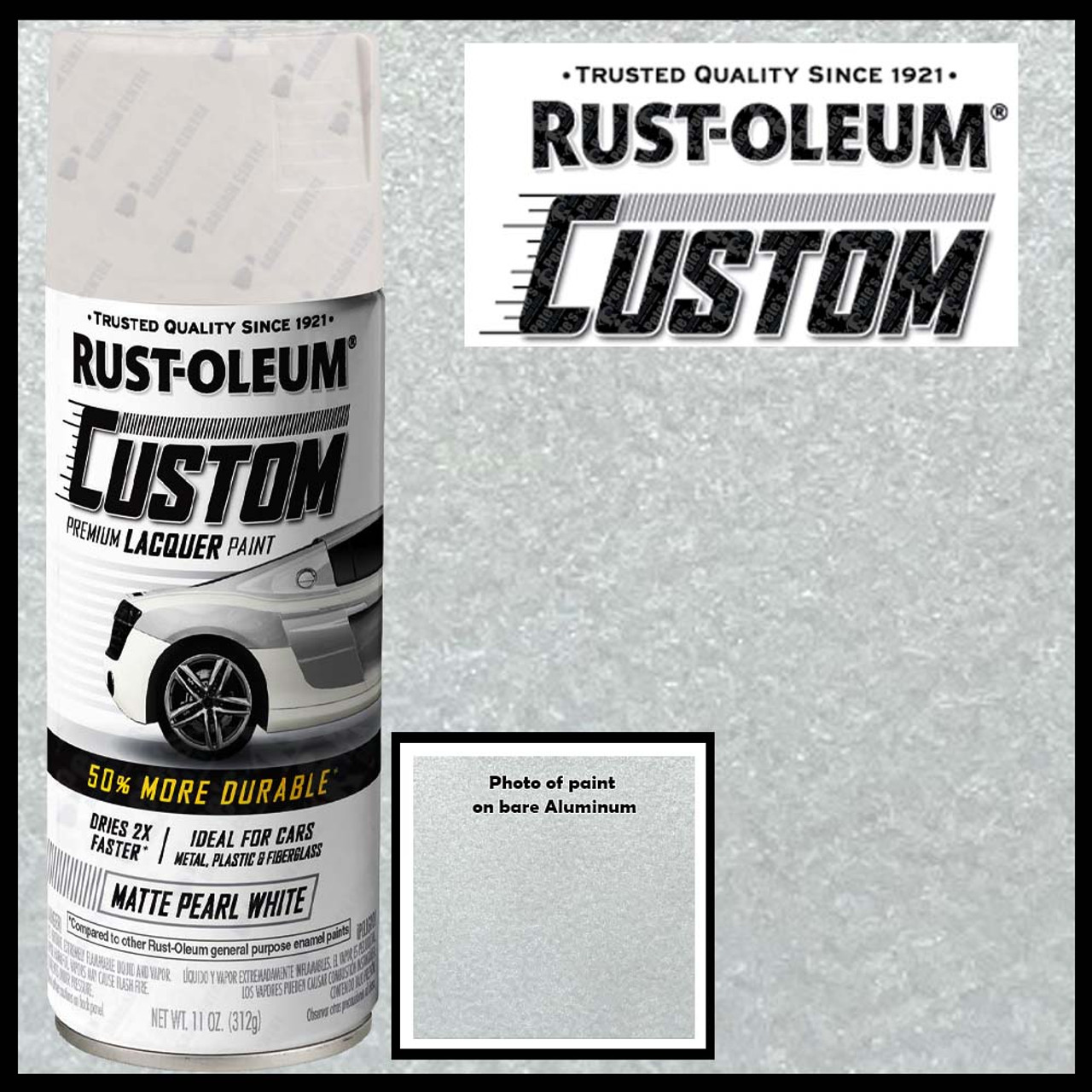 Rust-Oleum Premium Custom Lacquer Spray Paint - Metallic Silver(11