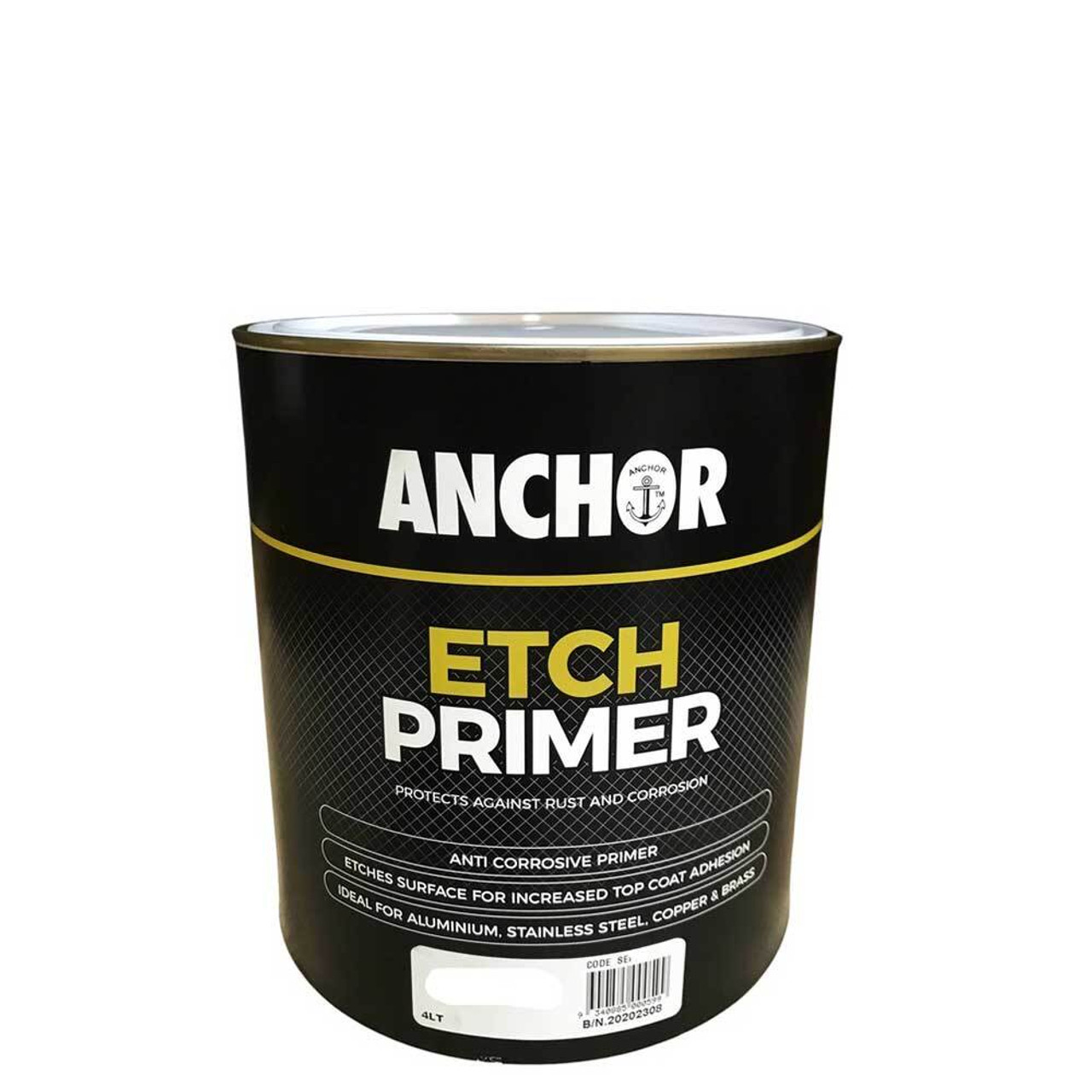 Anchor Etch Primer Paint Grey 4ltr Can