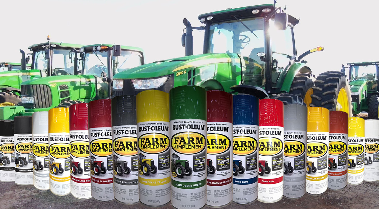 6 pack Farm & Implement ***Aerosol ***  Spray Paint
