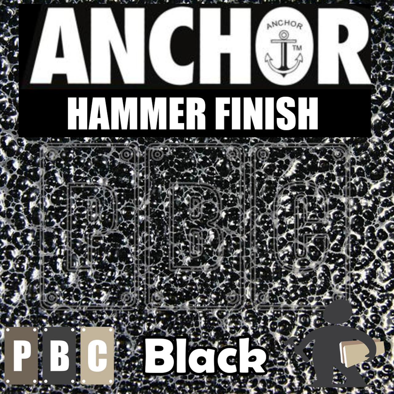 ANCHOR SHIELD HAMMER FINISH *Choose your colour*