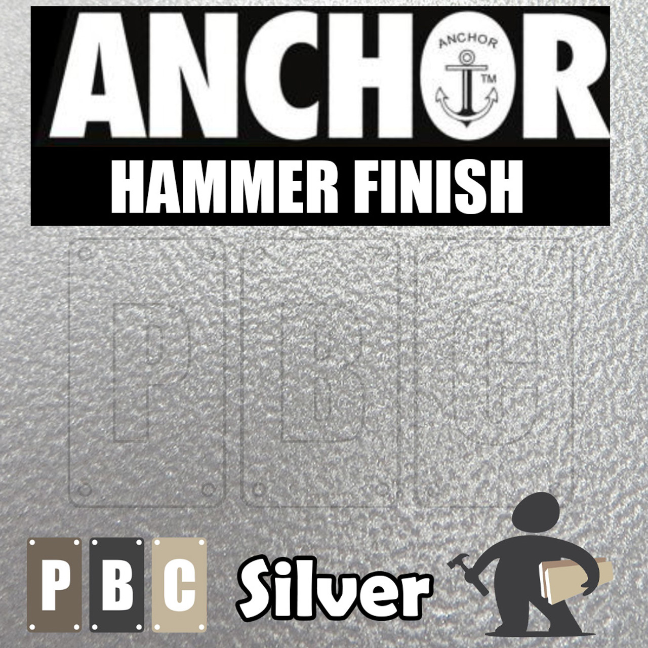 ANCHOR SHIELD HAMMER FINISH *Choose your colour*