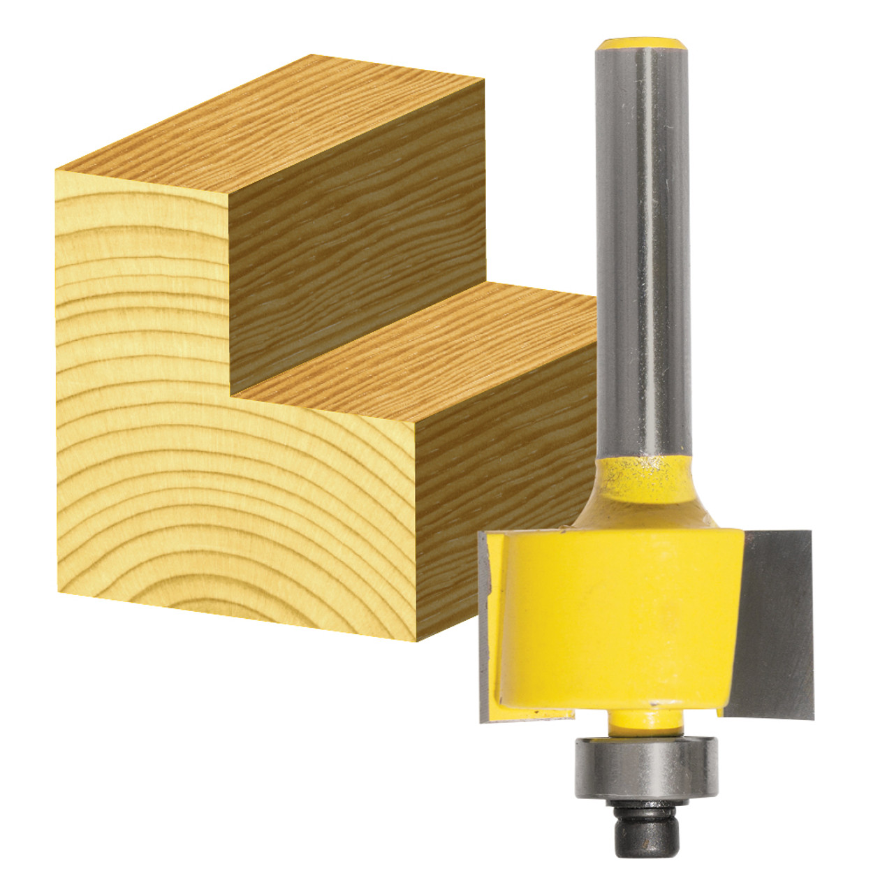 CarbiTool EY-1708-B-RABBETING BIT 6.35MM TCT, 1/4 SHK W/BEAR
