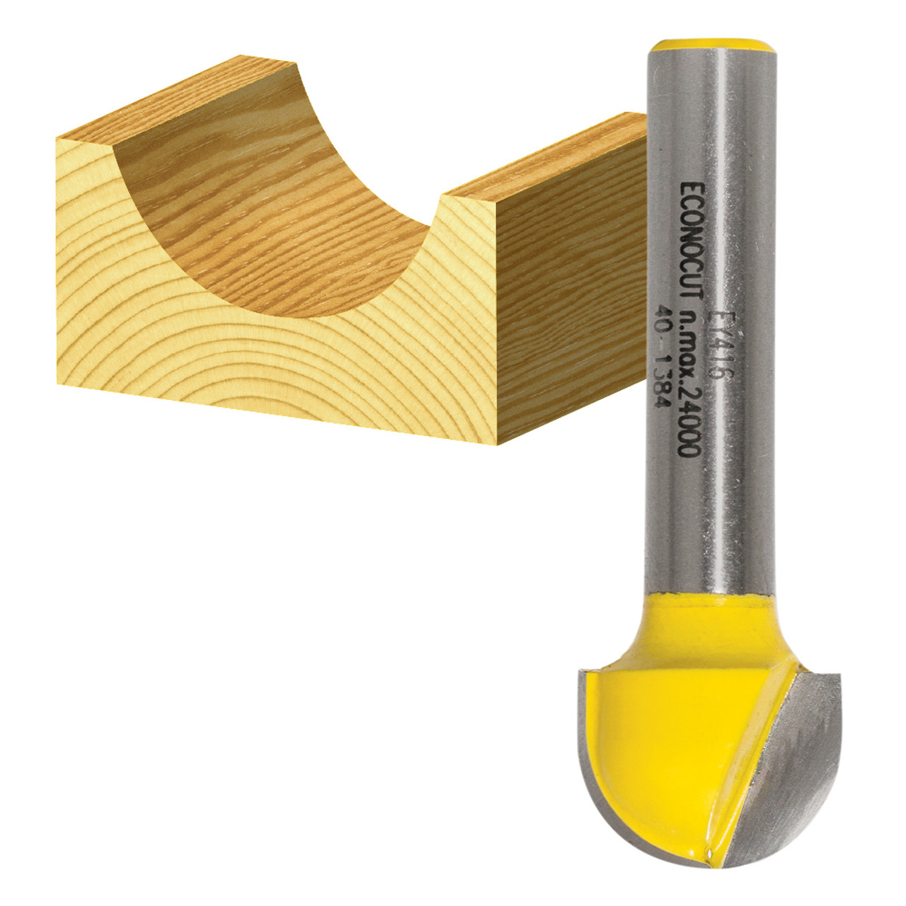 CarbiTool EY-416-1/2-CORE BOX BIT 1/2 TCT, 1/4 SHK