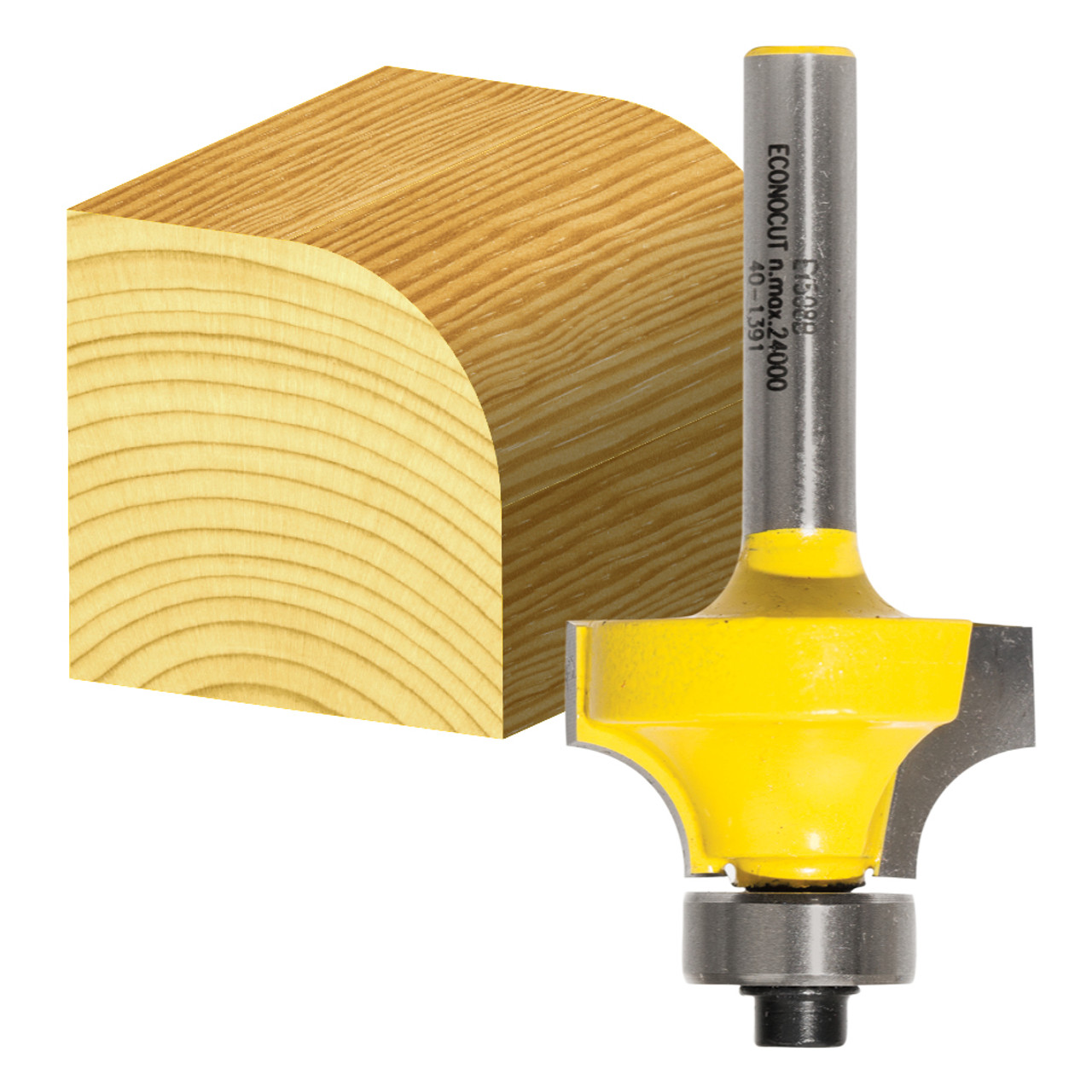 CarbiTool EY-508-B-1/2-ROUNDING OVER BIT 6.35MM RAD TCT, 1/2 SHK W/BEAR