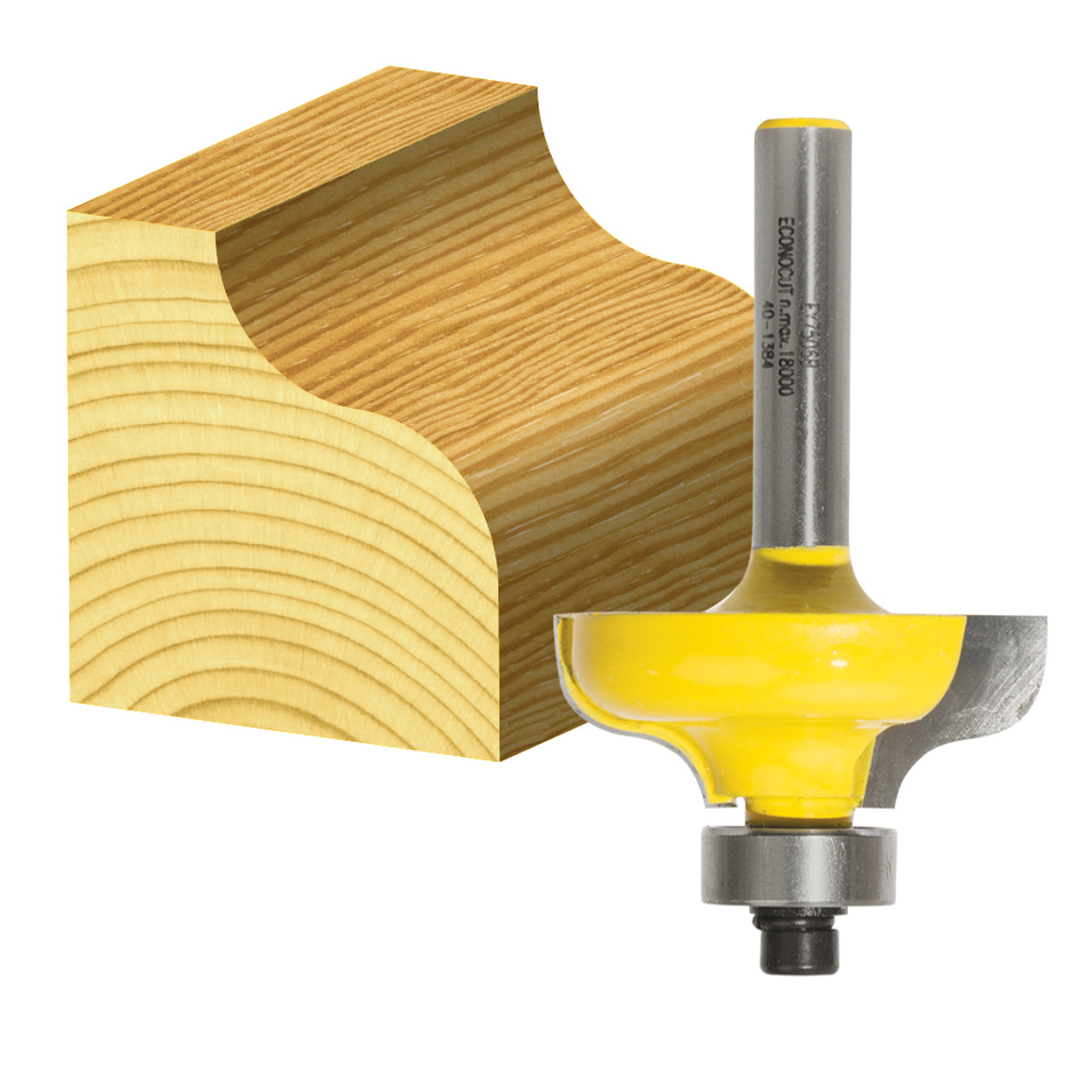 CarbiTool EY-7508-B-1/2-OGEE BIT 6.35MM RAD TCT, 1/2 SHK W/BEAR