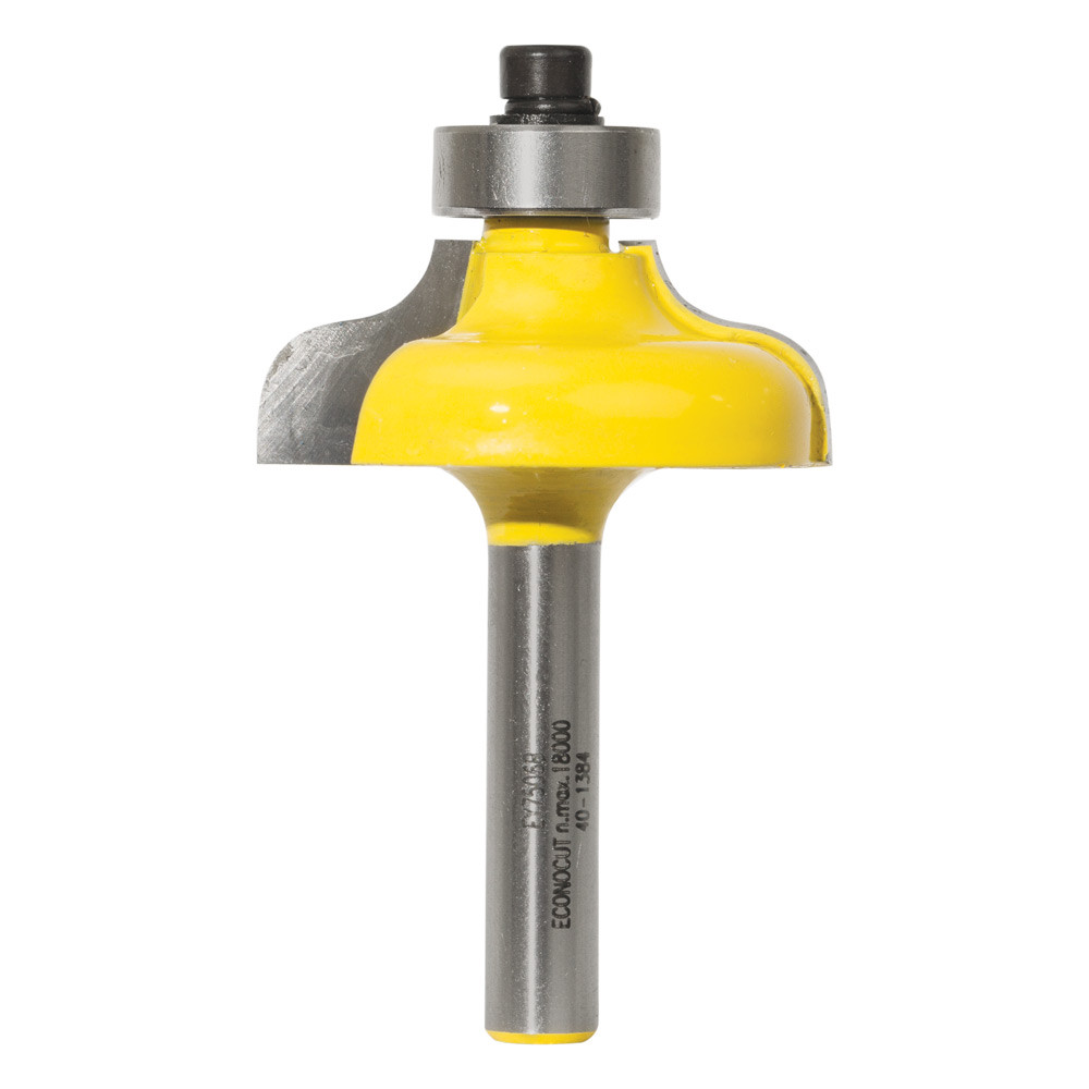 CarbiTool EY-7508-B-OGEE BIT 6.35MM RAD TCT, 1/4 SHK W/BEAR