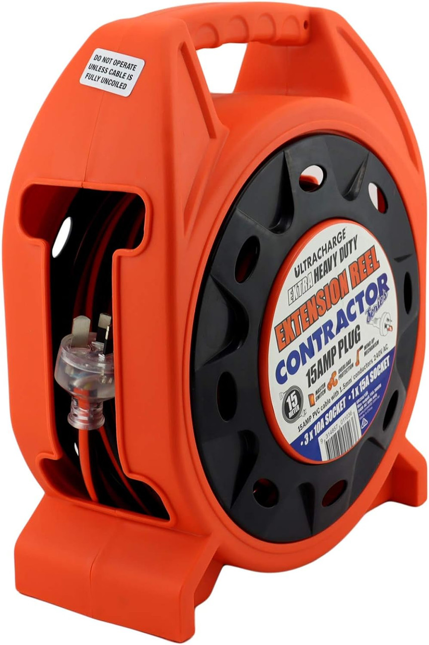 Ultracharge 15mtr Contractor/Caravan 15A Reel