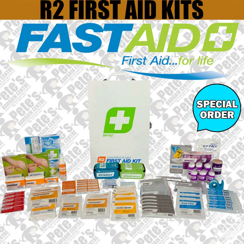 FastAid R2 Constructa Max Metal Cabinet First Aid Kit