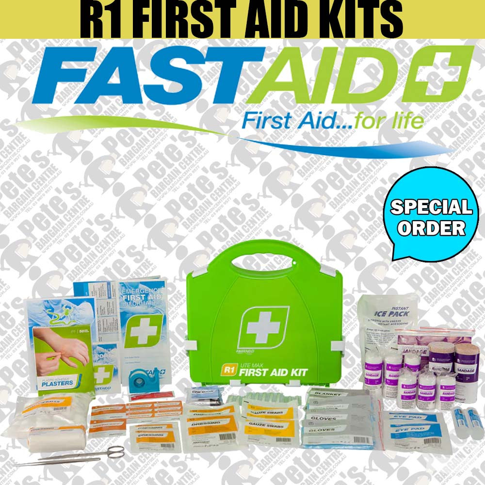 FastAid R1 Ute Max Plastic Portable First Aid Kit