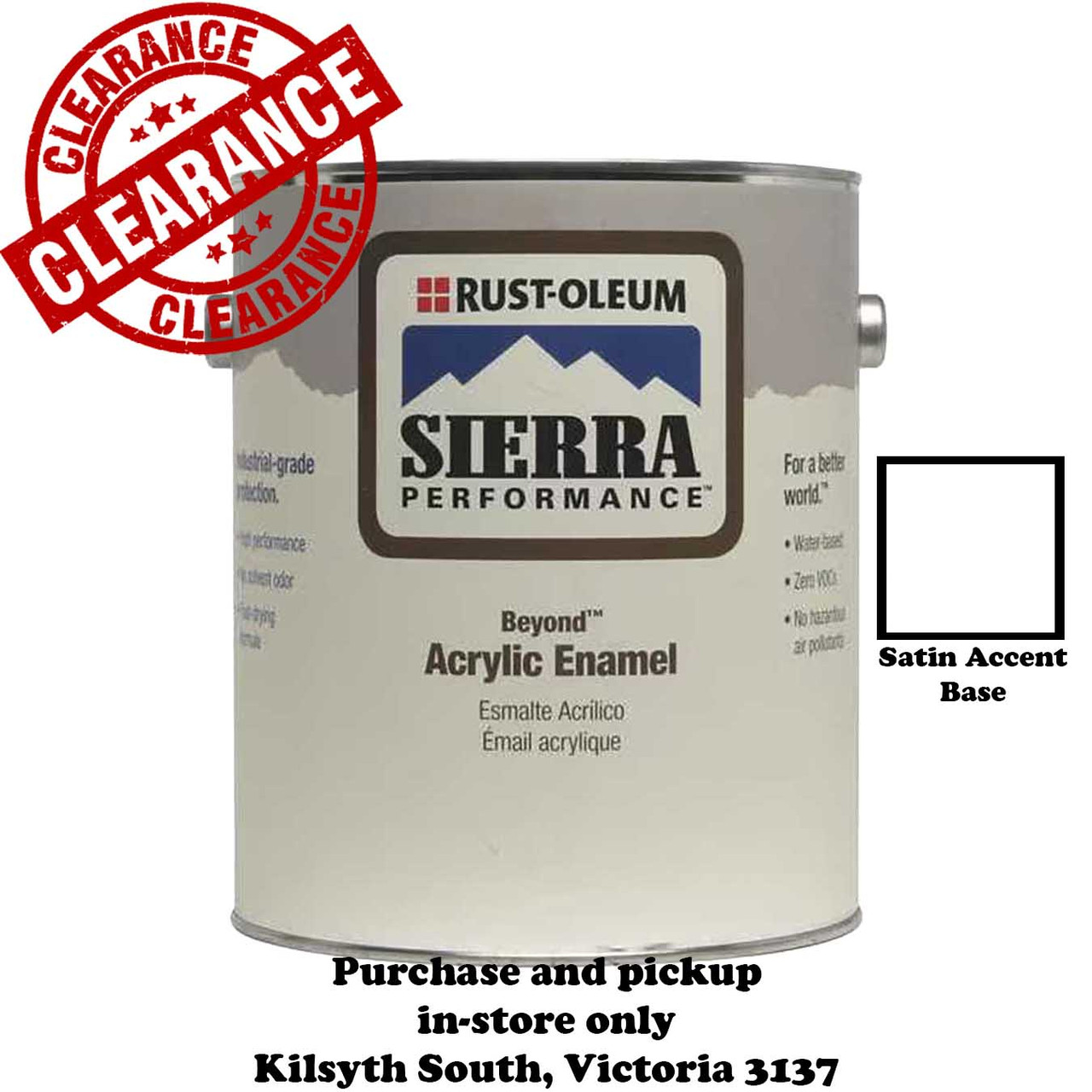 Rustoleum Sierra Beyond Acrylic Enamel - Satin Accent Base