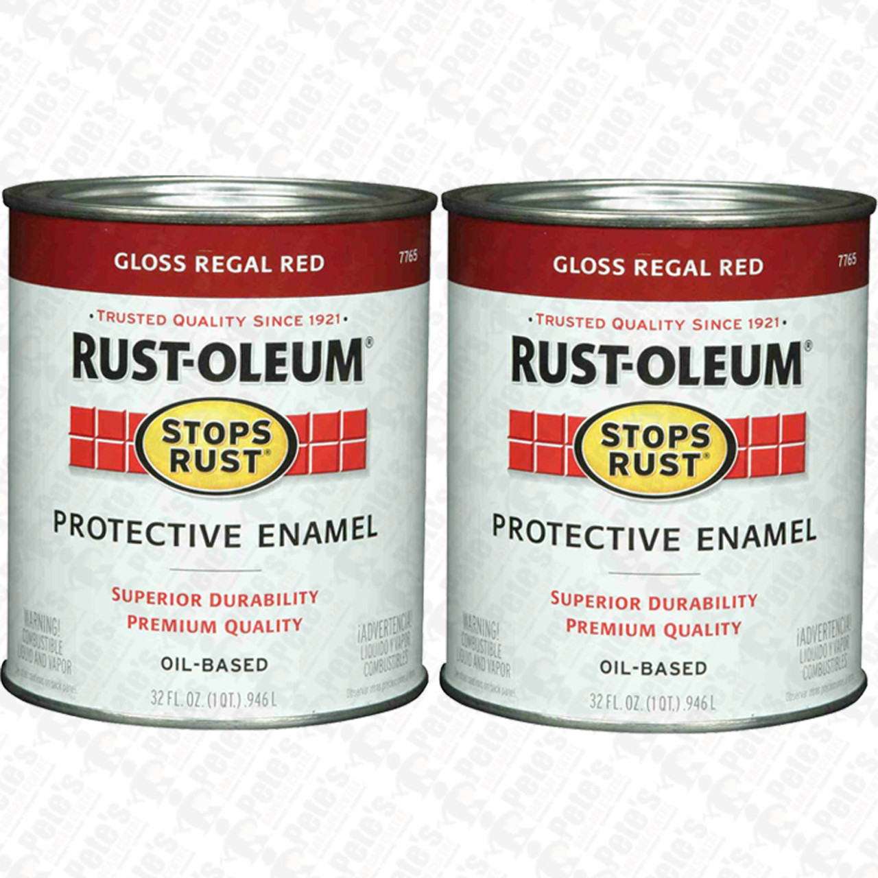 2 pack Rustoleum *Stops Rust* - Gloss Regal Red 946ml - FREE SHIPPING