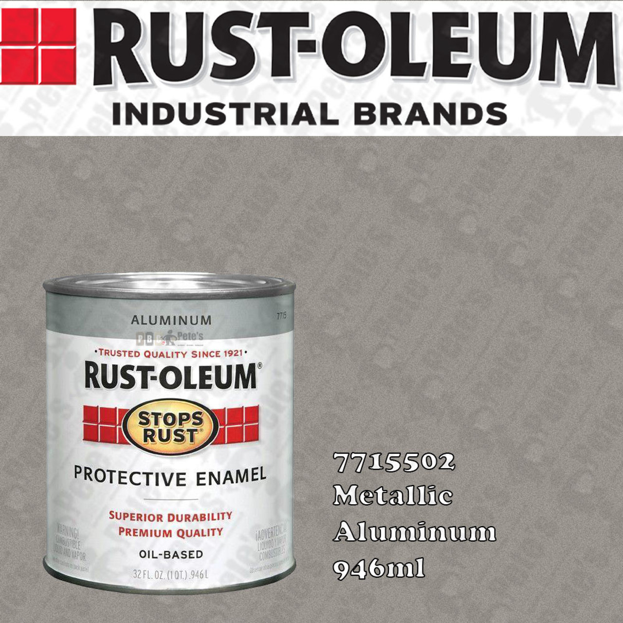 2 pack Rustoleum *Stops Rust* - Metallic Aluminum 946ml - FREE SHIPPING