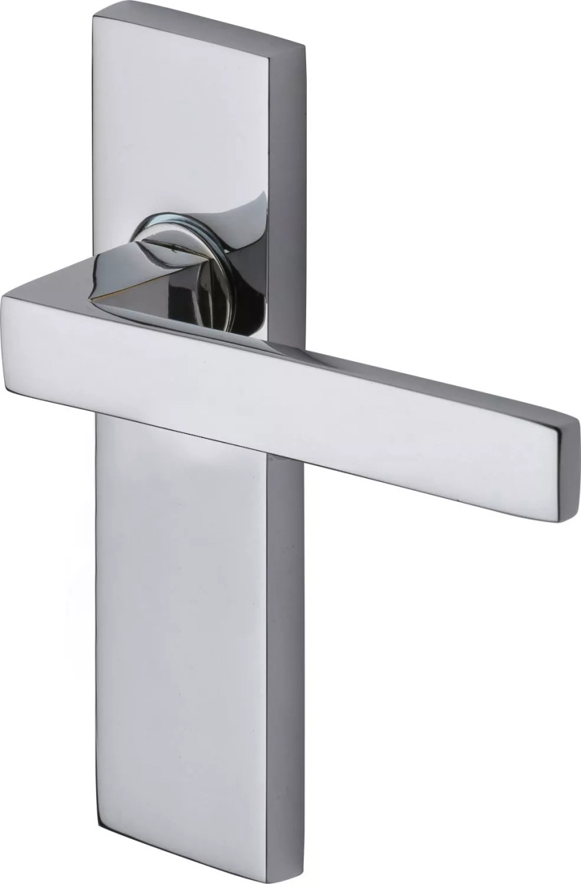 Delta Series Door Lever Plate Satin Chrome or Polished Chrome Passage, Privacy or Entrance