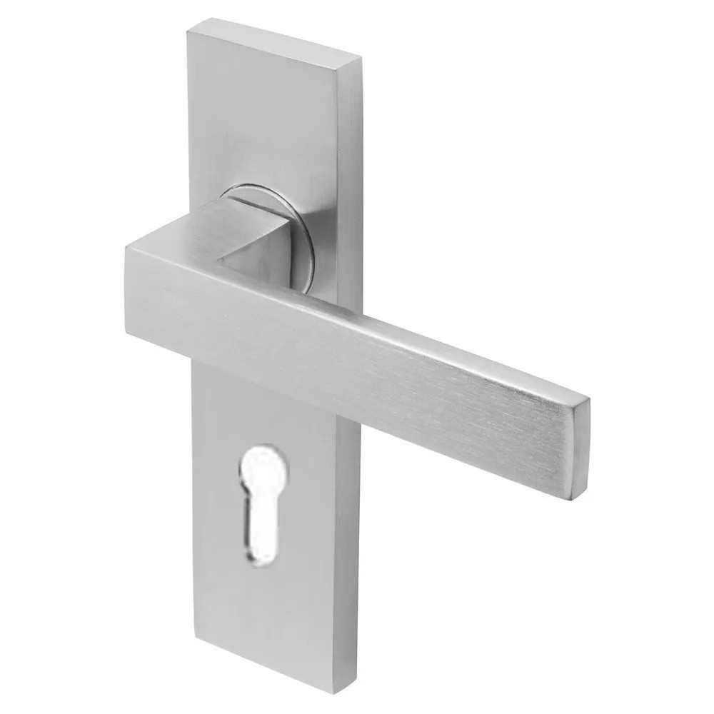 Delta Series Door Lever Plate Satin Chrome or Polished Chrome Passage, Privacy or Entrance