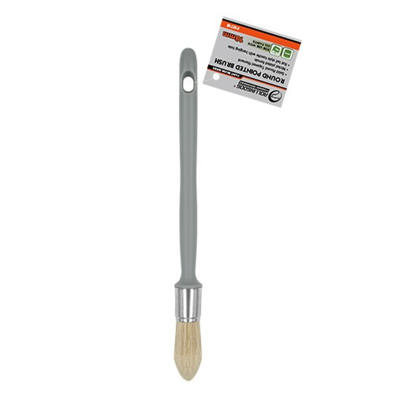 Rollingdog - Paint Brush Solid Round Tapered Filament Rat Tail Style Handle  18mm(0.7")