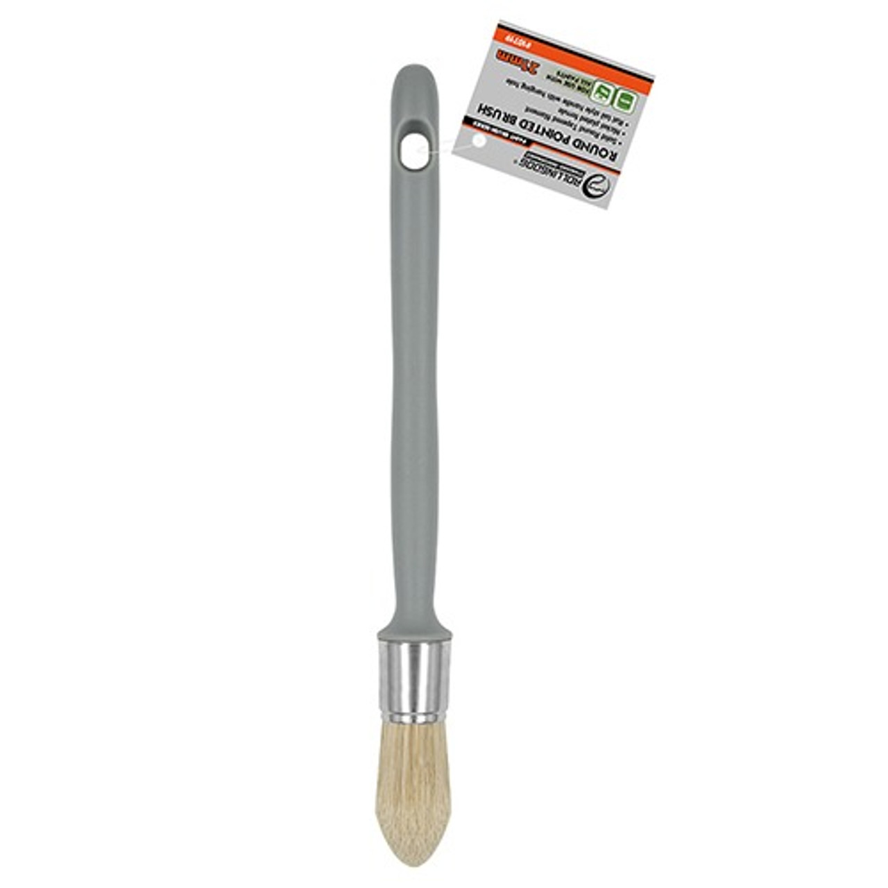 Rollingdog - Paint Brush Solid Round Tapered Filament Rat Tail Style Handle 21mm(0.8")