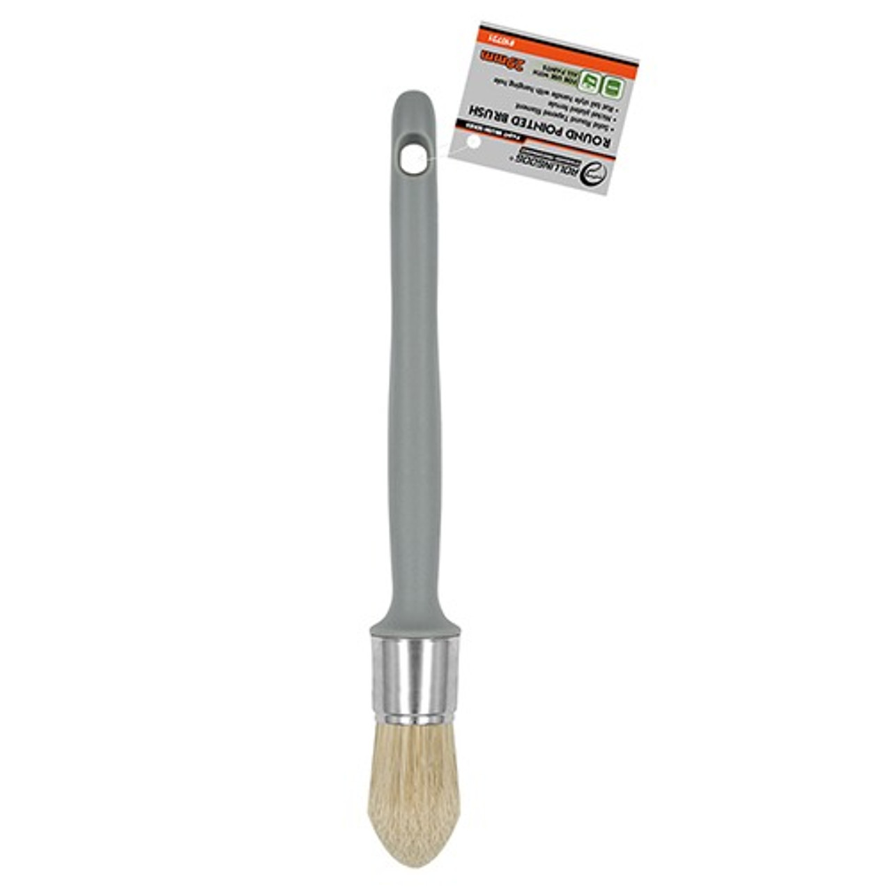 Rollingdog - Paint Brush Solid Round Tapered Filament Rat Tail Style Handle 29mm(1.1")