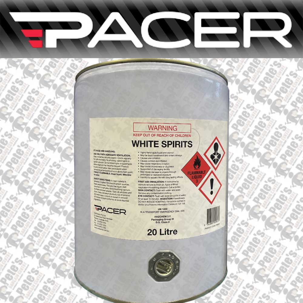 Pacer White Spirits 1L, 4L 20L
