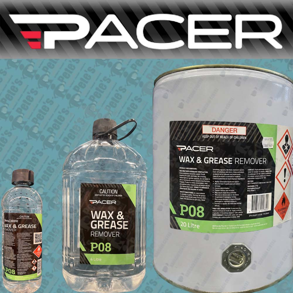 Pacer Wax And Grease Remover 1L, 4L 20L & 200L
