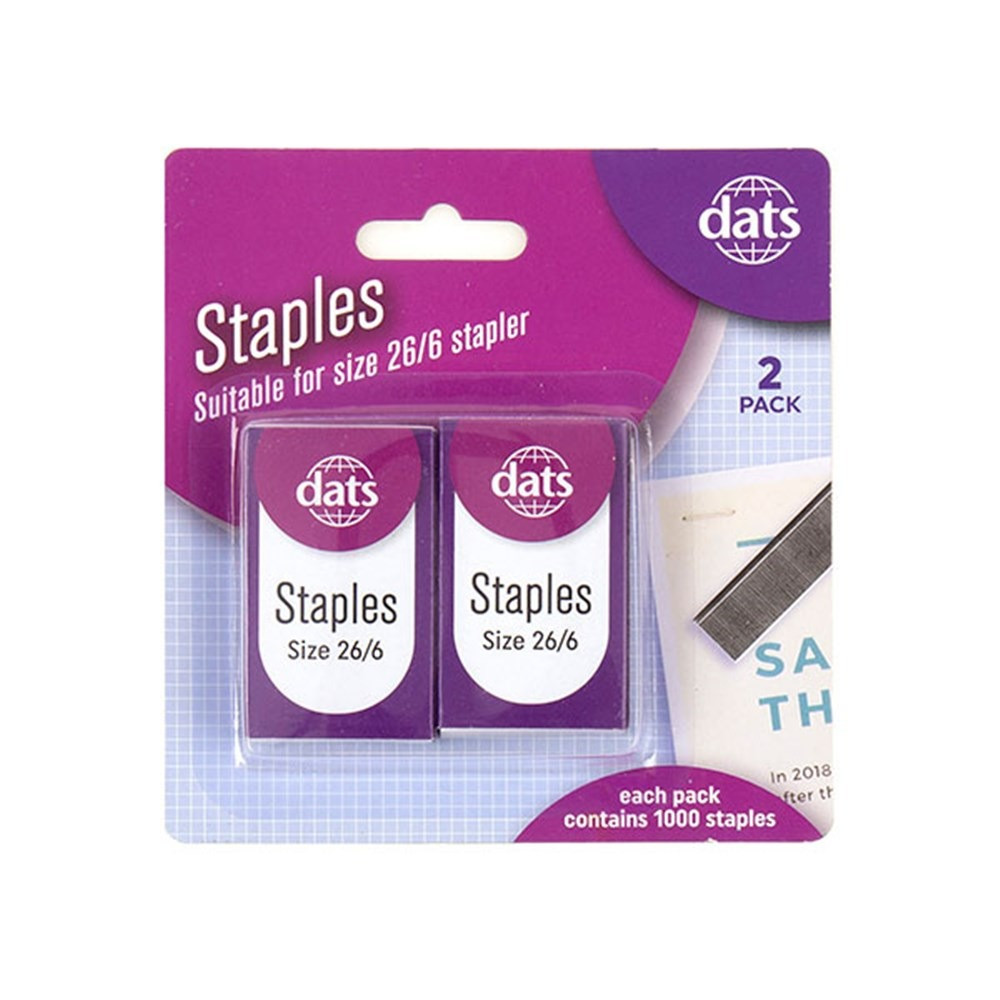 Staples 26/6 Box of 1000 2pk