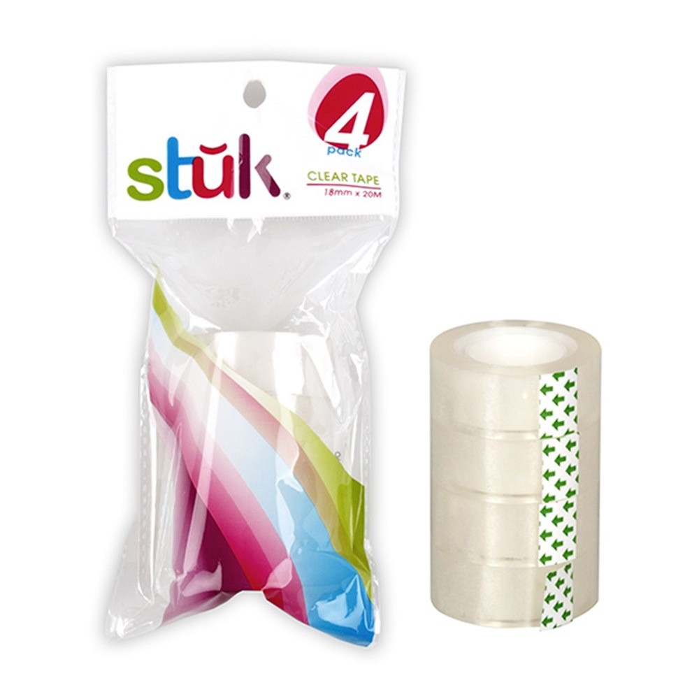Tape Refill Clear 18mm x 20M 4pk