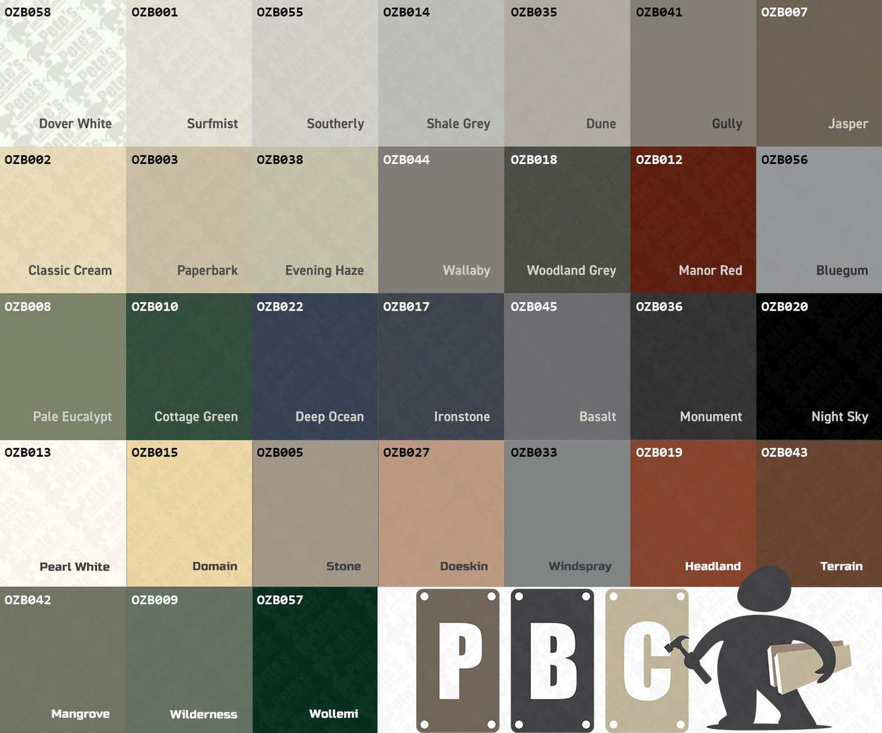 OzBond ColorBond Spray Paint 300g