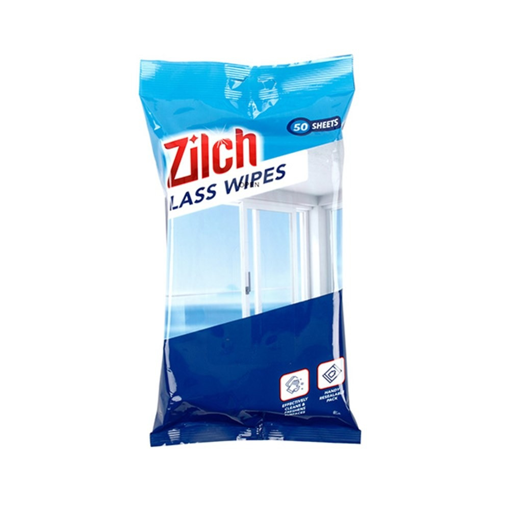 Wipes Glass Pk50 Sheet Size 20x17.5cm