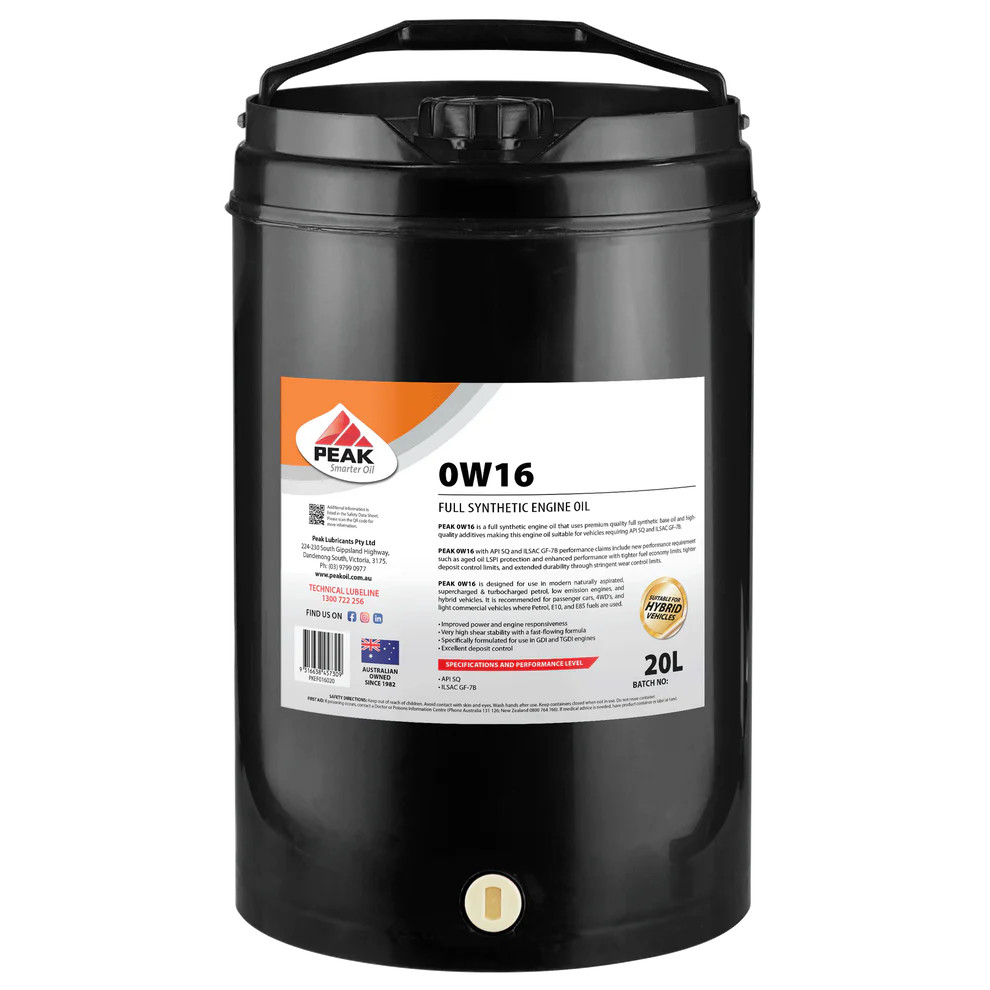 PEAK 0W16 FULL SYNTHETIC ENGINE OIL