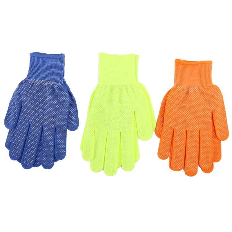 Handy Hardware - 3 x Pairs Work Gloves Neon Grip
