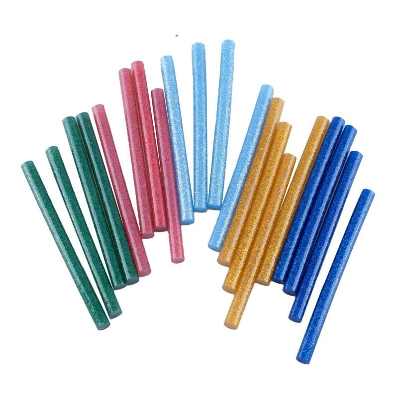 Handy Hardware - Hot Melt Glitter Glue Sticks 100mm x 7mm 20pc