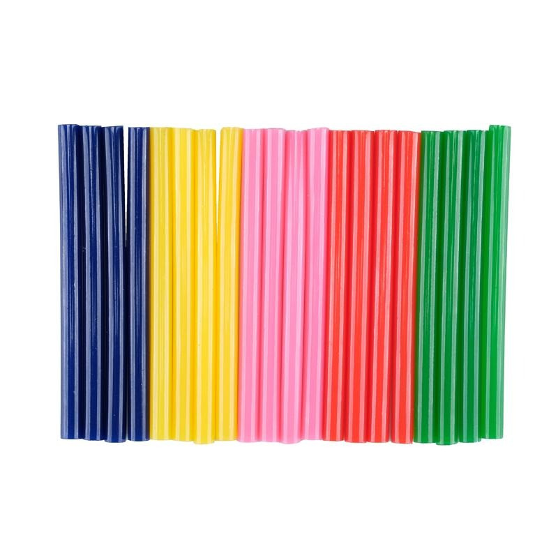 Hot Melt Coloured Glue Sticks 100mm x 7mm 20pc