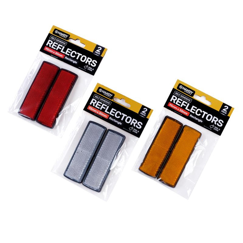 Handy Hardware - Adhesive Reflectors 98mm x 32mm x 8mm