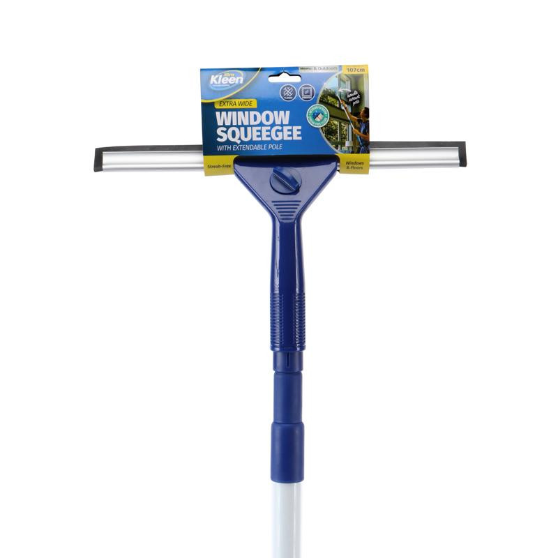 Squeegee with Telescopic Extendable Handle - 72cm to 107cm