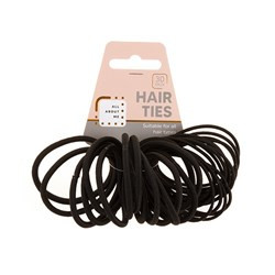 Hair Ties 30pk Black