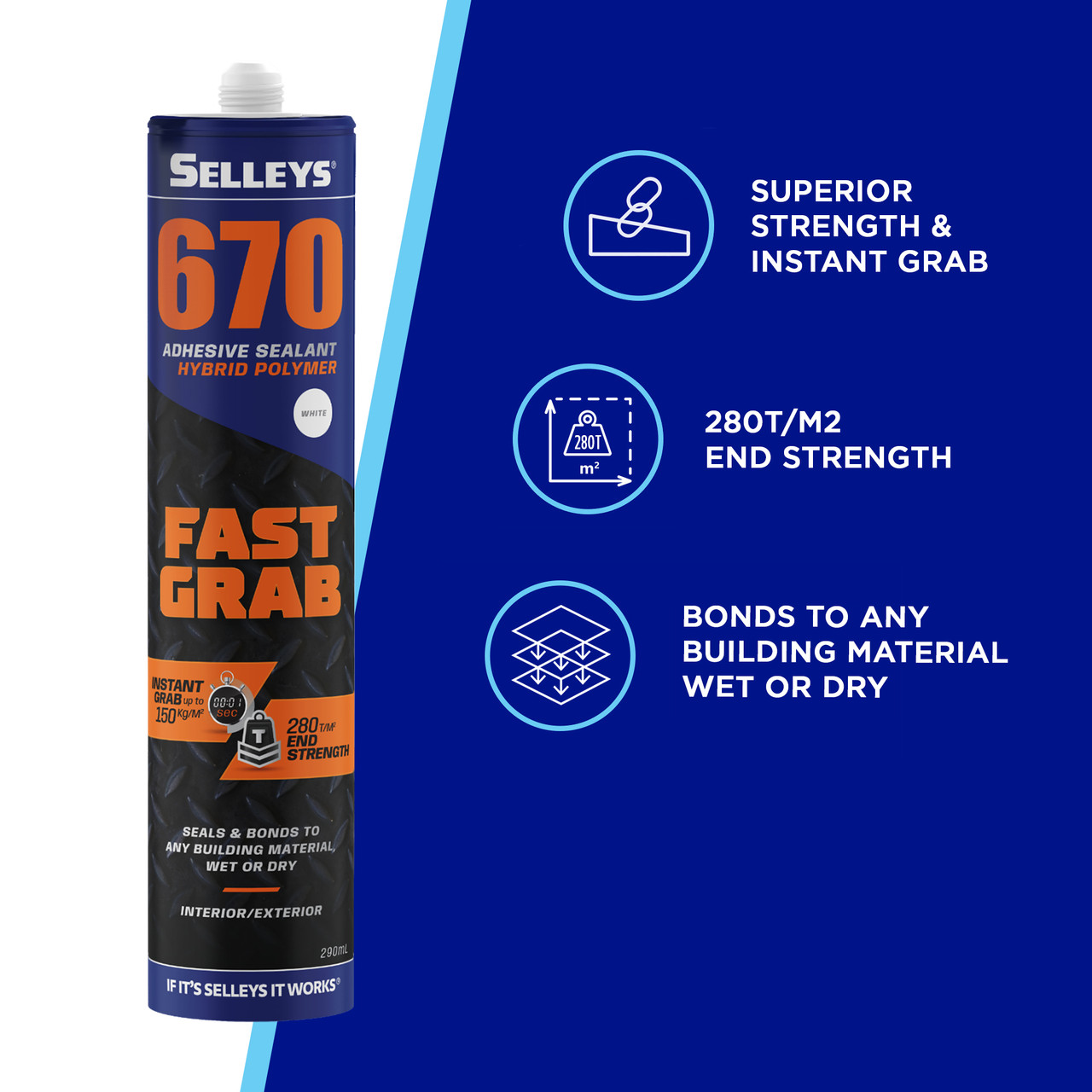 SELLEYS 670 Fast Grab 290ml Cartridge