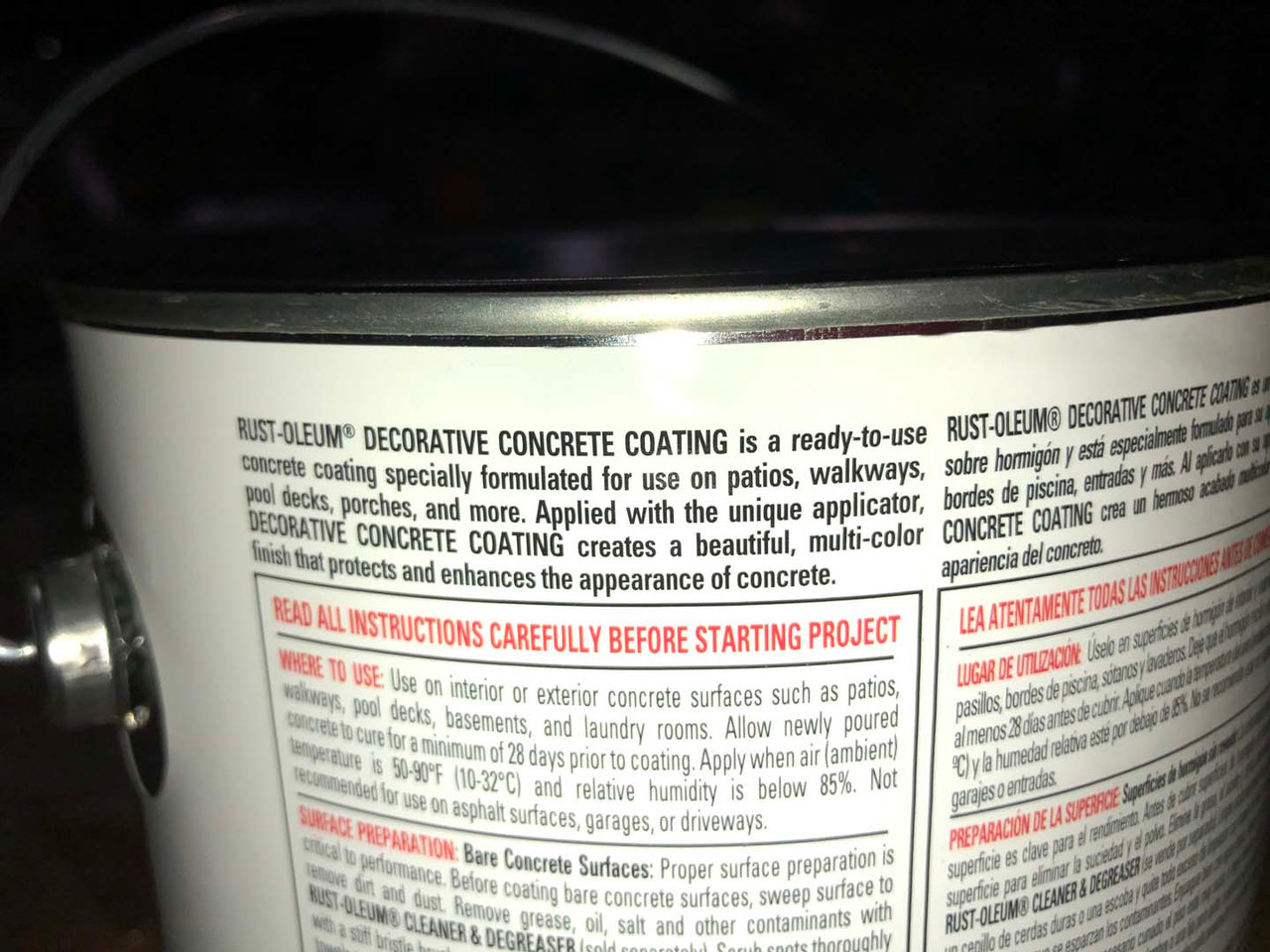 Decorative Concrete Textured Coating  Rustoleum  Sahara 1-gal (3.78ltr)