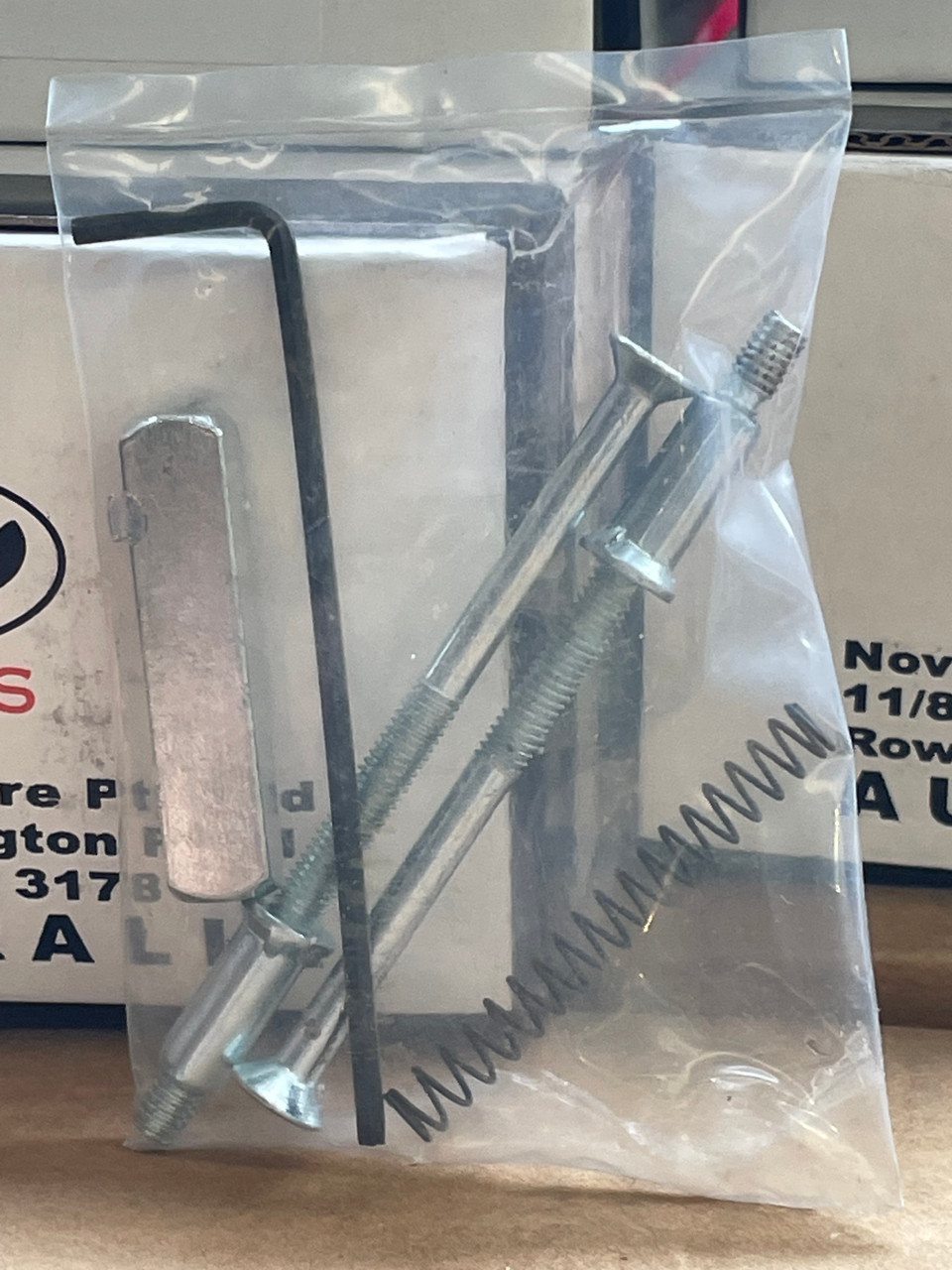 2 x Novas Door Lever Plate Satin Stainless Steel Concealed Cylinder