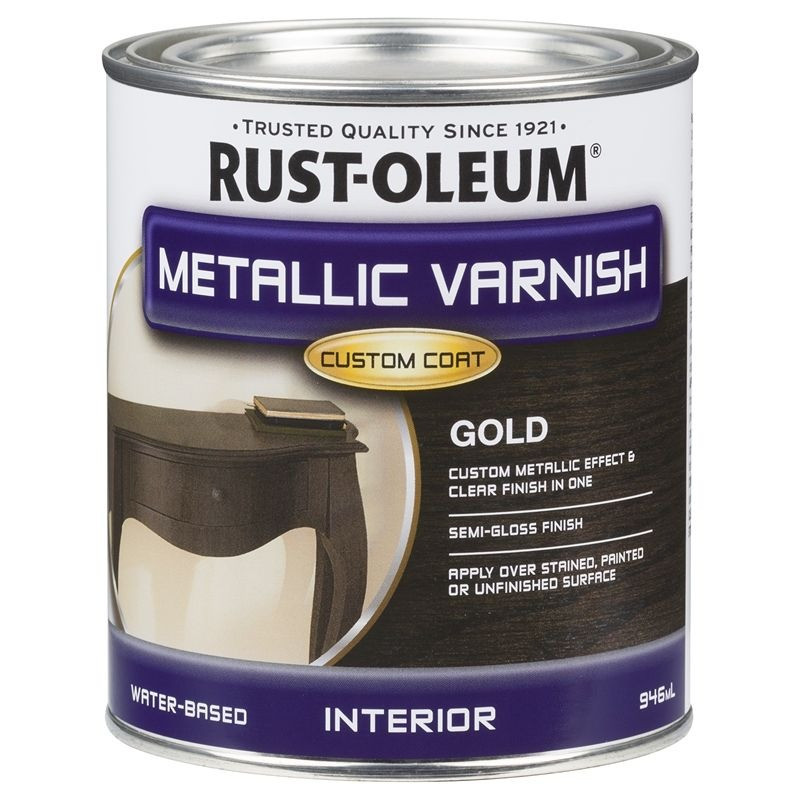 Rustoleum Metallic Varnish Gold, 946ml cans