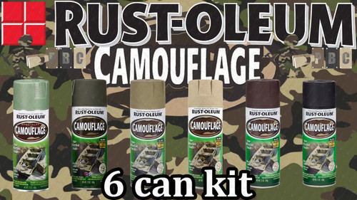 Rust-Oleum Speciality Camouflage Paint Pack of 6 Colours