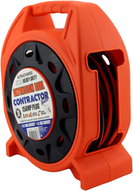 Ultracharge 15mtr Contractor/Caravan 15A Reel