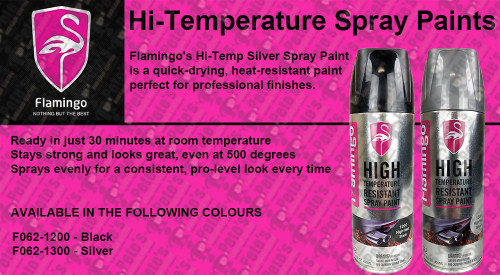 FLAMINGO - SPRAY PAINT HI-TEMP *Choose your Colour*