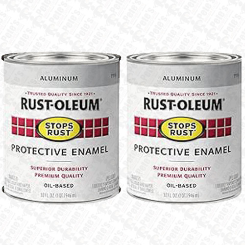 2 pack Rustoleum *Stops Rust* - Metallic Aluminum 946ml - FREE SHIPPING